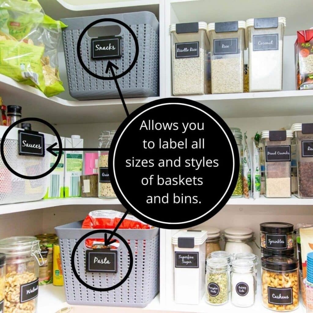 Metal Bin Clip Labels Healthier Spaces Organizing