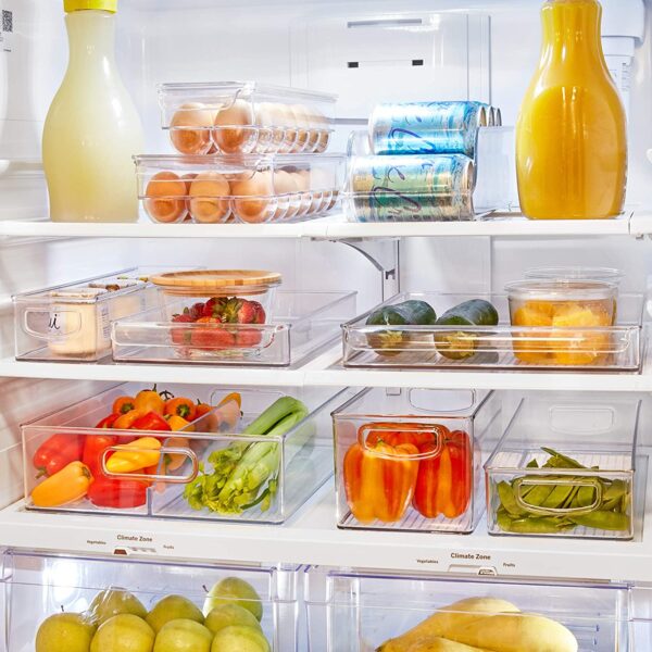 iDesign Plastic Storage Bin with Handles for Kitchen, Fridge, Freezer, Pantry, and Cabinet Organization, BPA-Free, Medium - Image 3