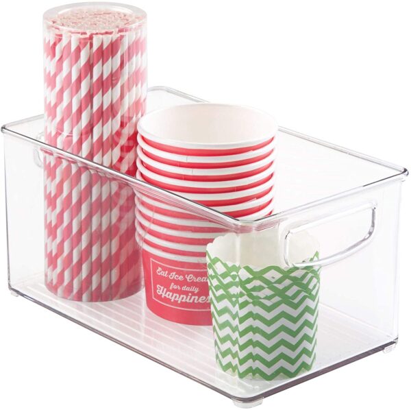 iDesign Plastic Storage Bin with Handles for Kitchen, Fridge, Freezer, Pantry, and Cabinet Organization, BPA-Free, Medium - Image 7