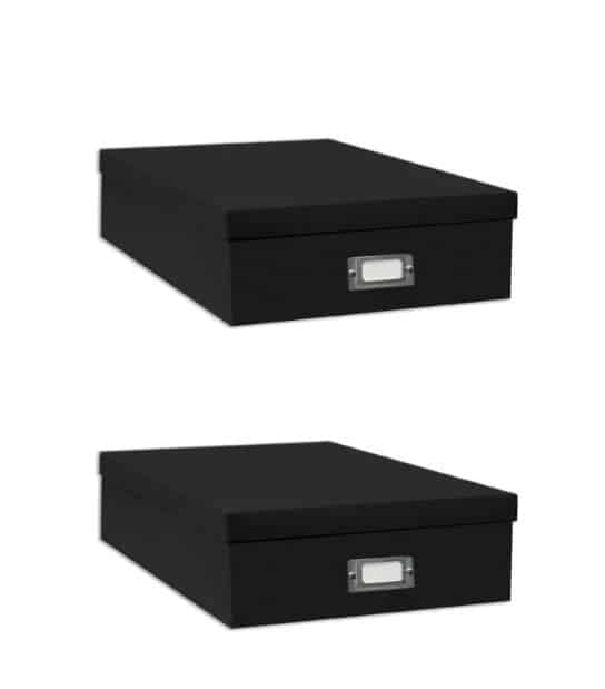 Pioneer Jumbo Scrapbook Storage Box 1-Pack 14 3/4 X 13 X3 3/4 Crafters White 