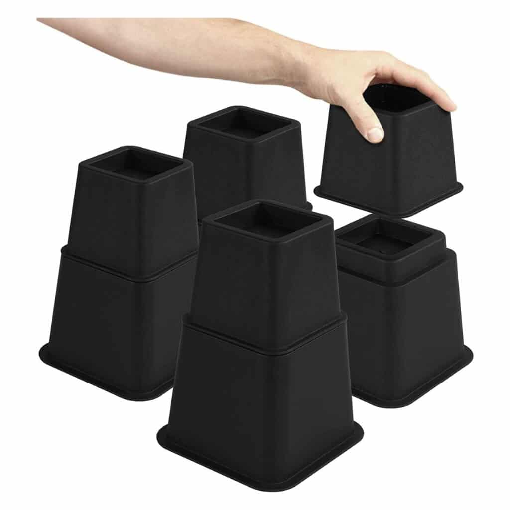 Adjustable Bed Furniture Risers – Healthier Spaces Organizing